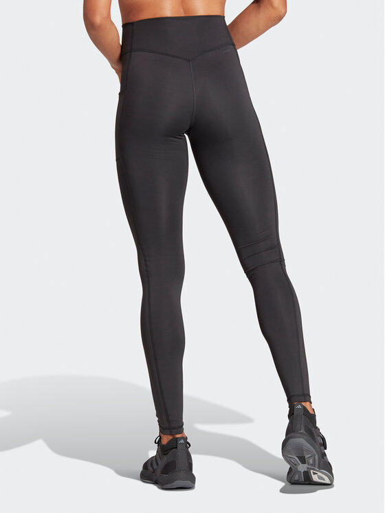 adidas adidas Colanți Optime IQ2688 Negru Slim Fit
