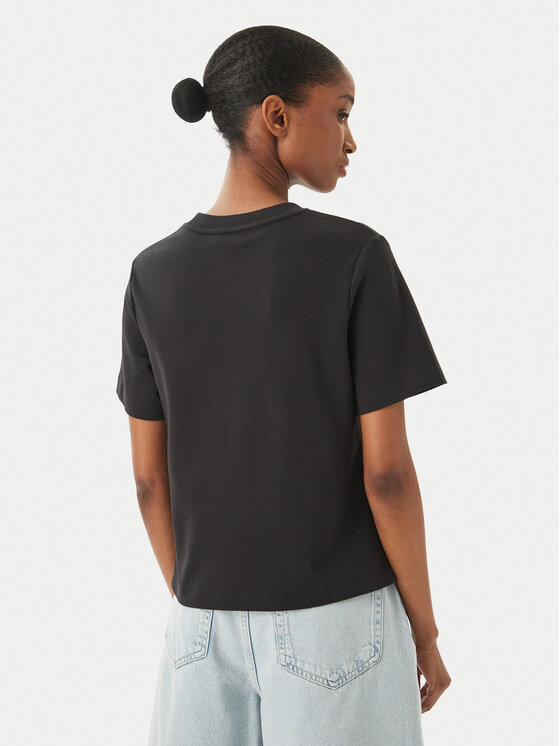 Tommy Hilfiger Tommy Hilfiger T-krekls WW0WW49646 Melns Boxy Fit