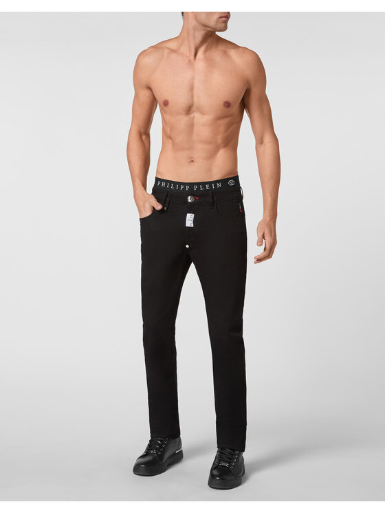 PHILIPP PLEIN PHILIPP PLEIN Jeansy 1553 Czarny Straight Fit