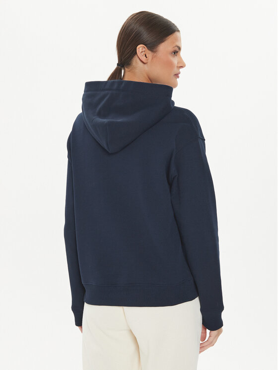 Tommy Jeans Tommy Jeans Bluza Logo Drawcord DW0DW17794 Granatowy Boxy Fit