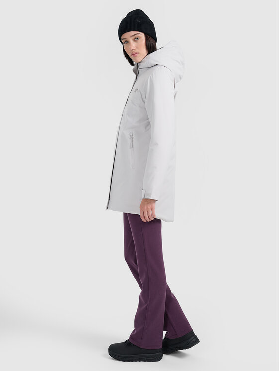 4F 4F Parka MIDSHOP TEXTILE Szary jasny Regular Fit