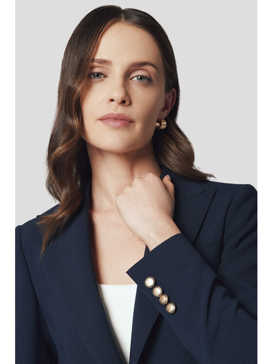 Lancerto Lancerto Marynarka Albana MA073125000007 Granatowy Slim Fit