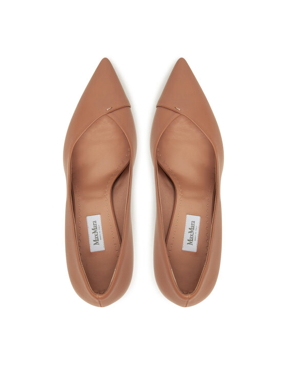 Max Mara Max Mara Čevlji z visoko peto Phyllis 2524526191600 Bež