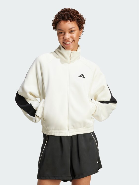 adidas adidas Bluza Stadium Biały Loose Fit