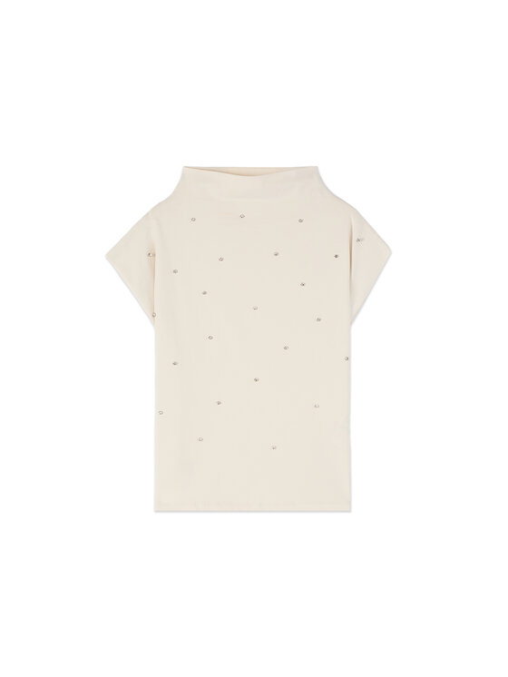 Oltre Oltre T-Shirt G086J004701N0F1 Biały Regular Fit