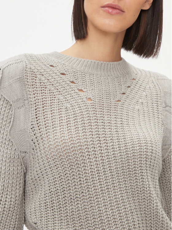 Vila Vila Pullover Norila 14090231 Grau Regular Fit