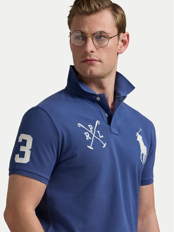 Polo Ralph Lauren Polo Ralph Lauren Pólóing 710978082003 Sötétkék Custom Slim Fit