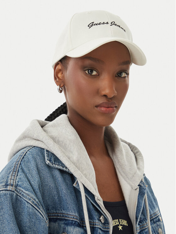 Guess Jeans Guess Jeans Czapka z daszkiem CEO-GJ-U3-003-SS26 Biały