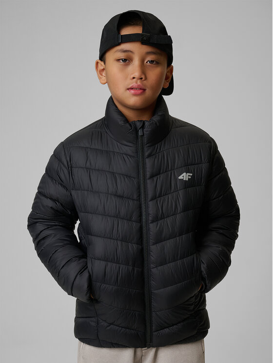 4F 4F Kurtka puchowa OUTERWEAR Czarny Regular Fit
