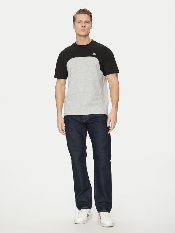 Lacoste Lacoste Marškinėliai TH9551 Pilka Classic Fit