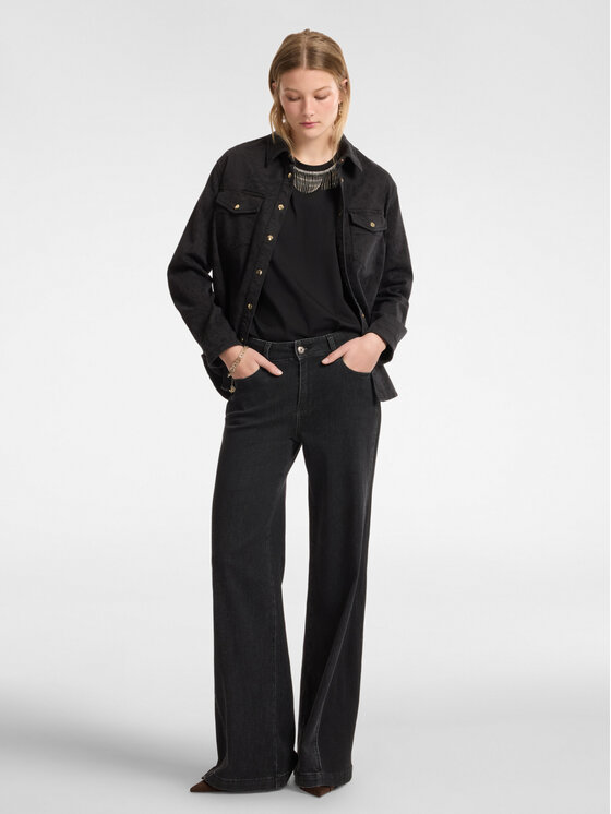 Elena Mirò Elena Mirò Camicia 5407P000215N033 Nero Regular Fit