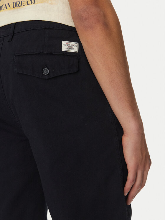 Guess Jeans Guess Jeans Auduma šorti M5GD44 WGCV1 Tumši zils Regular Fit