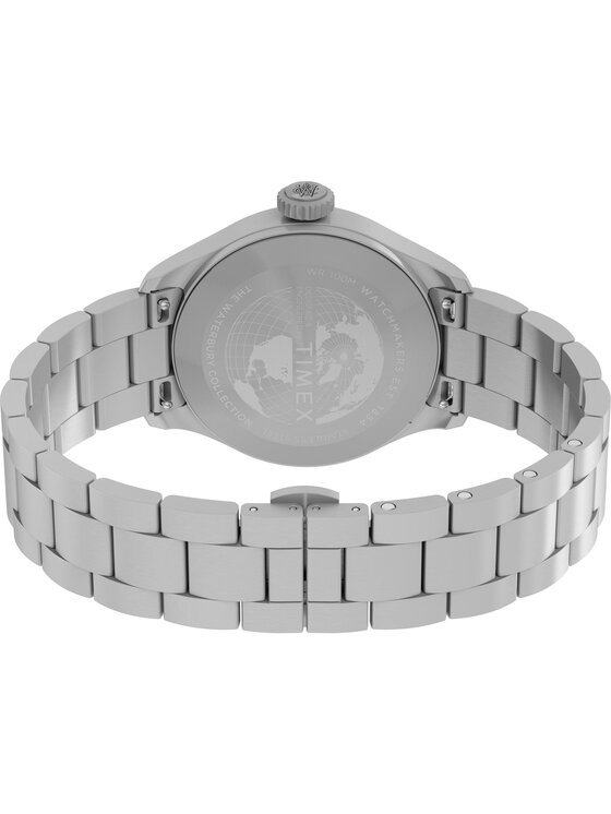 Timex Timex Zegarek TW2Y18800 Srebrny