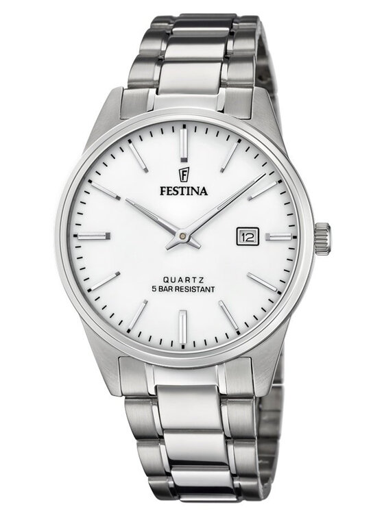 Festina Festina Zegarek F20511/2 Srebrny