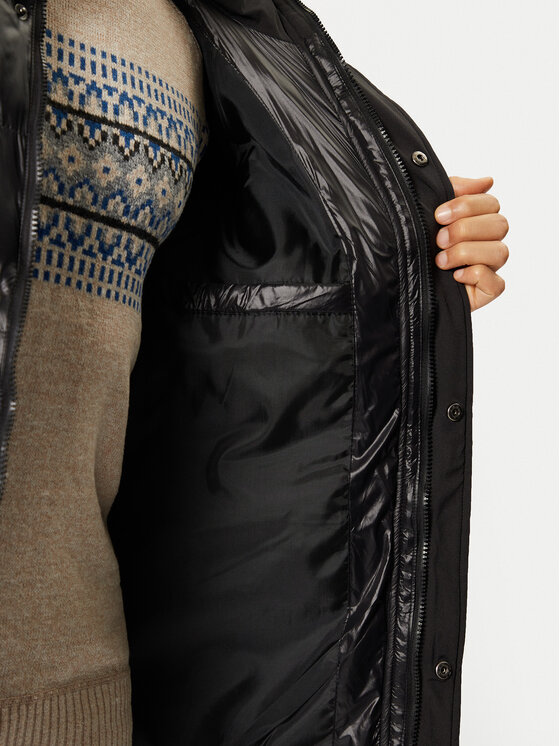 Brave Soul Brave Soul Зимно яке MJK-COURTS Черен Regular Fit