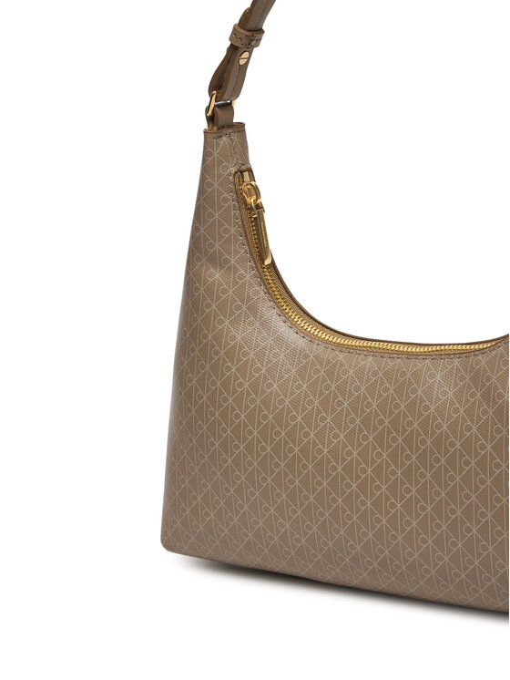 Calvin Klein Calvin Klein Kabelka Emblem Aop Conv Shoulder Bag LV04F3298G Béžová