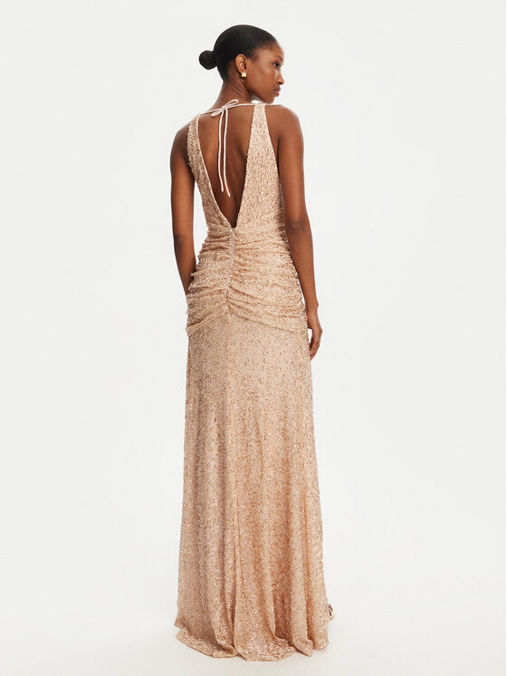 Babylon Babylon Estélyi ruha S00887 Arany Slim Fit