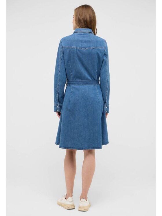 Mustang Mustang Sukienka codzienna Style Elisa Denim Dress Niebieski Regular Fit