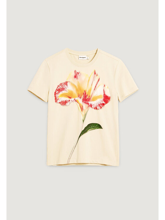 Desigual Desigual T-shirt TS_ESTOCOLMO Bež To Fit