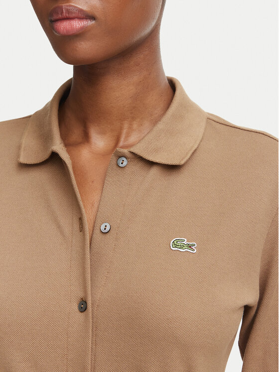 Lacoste Lacoste Kleid für den Alltag EF5299 Hellbraun Regular Fit