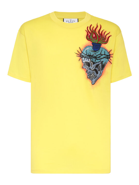 PHILIPP PLEIN PHILIPP PLEIN T-Shirt 1885 Žlutá Regular Fit