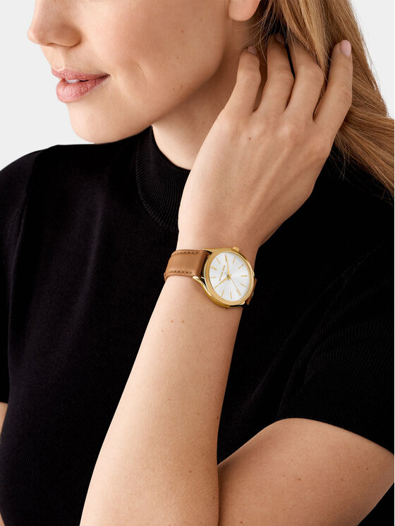 Michael Kors Michael Kors Zegarek Slim Runway MK7465 Złoty