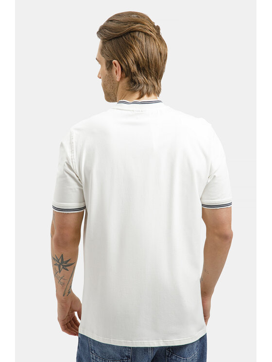 Cross Jeans Cross Jeans T-Shirt 16176-028 Beżowy Regular Fit
