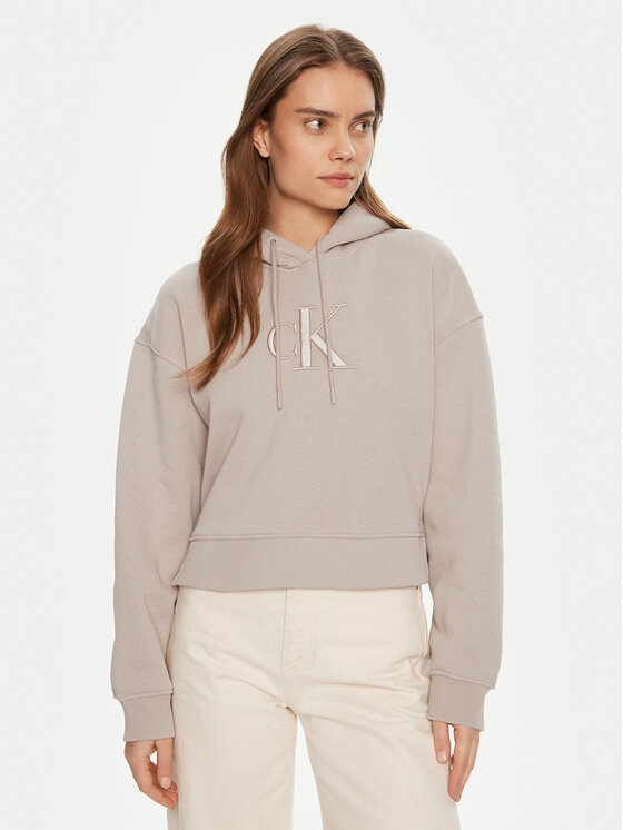 Calvin Klein Jeans Calvin Klein Jeans Mikina J20J224718 Šedá Relaxed Fit