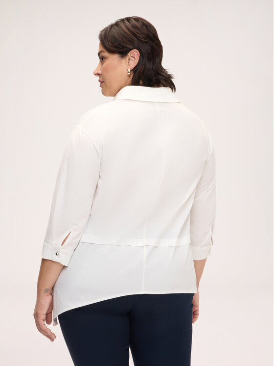 Fiorella Rubino Fiorella Rubino Camicia 5009E000132N011 Bianco Over Fit