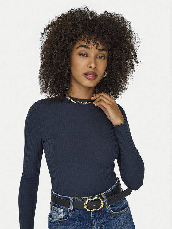 ONLY ONLY Blúzka Emma 15180040 Modrá Slim Fit