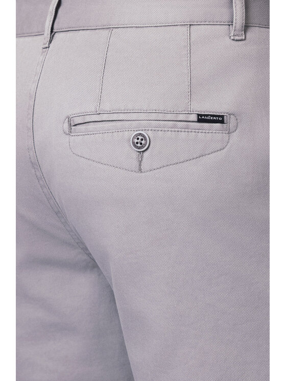 Lancerto Lancerto Szorty materiałowe Vaasa SZO082125000006 Szary Regular Fit
