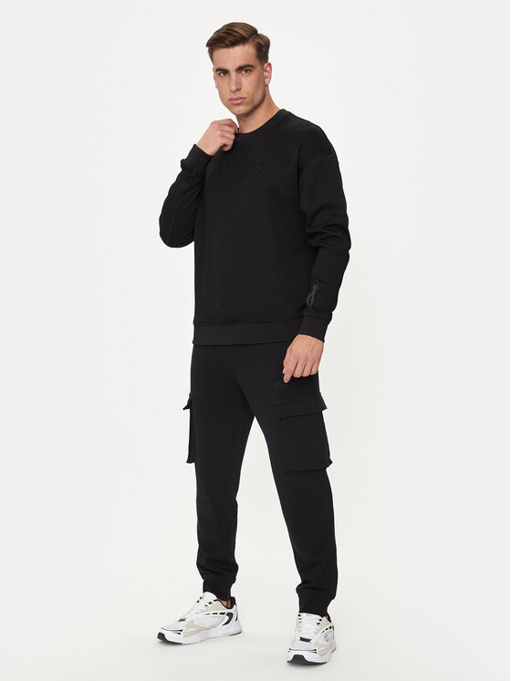 Guess Guess Sweatshirt Sheen Z4YQ06 KC3D2 Schwarz Regular Fit
