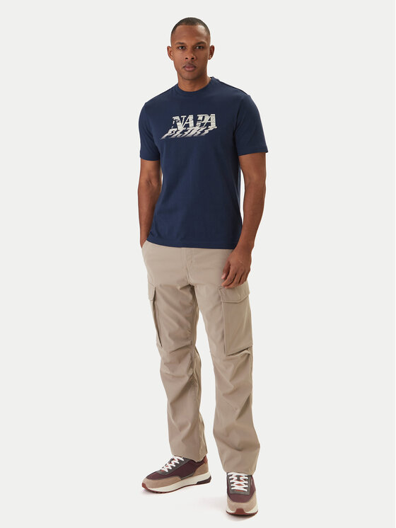 Napapijri Napapijri T-shirt Lodestar NP0A4FGY Blu scuro Regular Fit