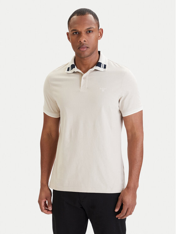 Barbour Tricou polo Callington MML1536BE12 Bej deschis Regular Fit