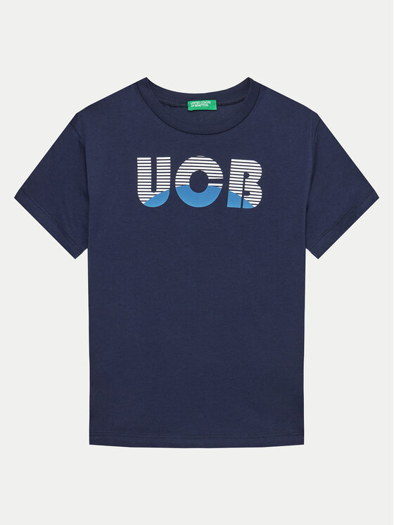 United Colors Of Benetton Tricou 3I1XC10IL Bleumarin Regular Fit