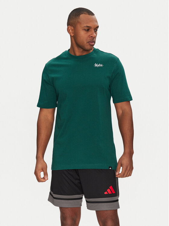 adidas adidas T-krekls Lounge Still Life Bowl Graphic JJ3961 Zaļš Regular Fit
