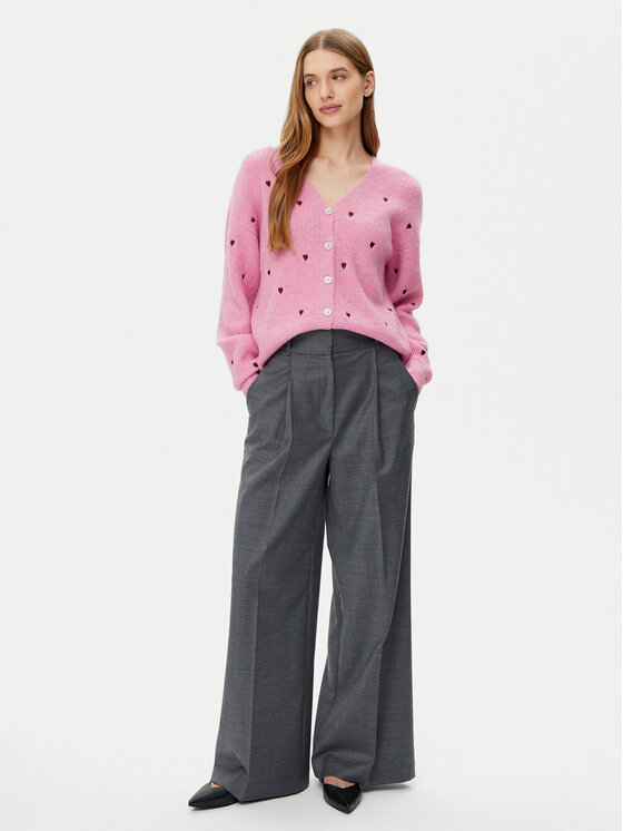 YAS YAS Kardigan Bow 26034899 Ružičasta Regular Fit