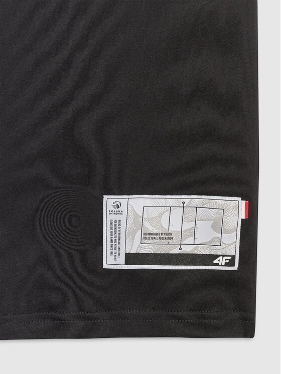 4F 4F T-shirt 4FRAW25TTSHM3319-20S Nero Regular Fit