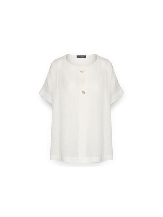 Elena Mirò Elena Mirò T-Shirt G061Z100736N011 Biały Boxy Fit