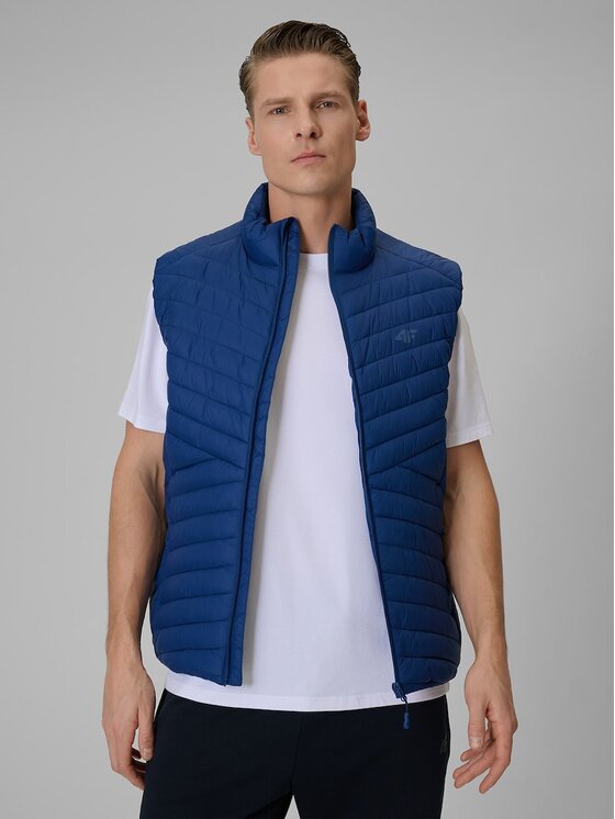 4F 4F Gilet 4FWSS26TVJAM345-31S Blu Regular Fit