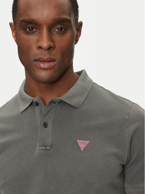 Guess Guess Polokošile F5GP00 K9WF1 Černá Regular Fit