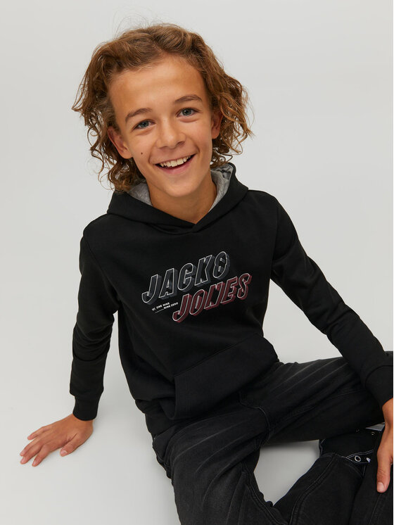 Jack&Jones Junior Jack&Jones Junior Bluza Friday 12219582 Czarny Regular Fit