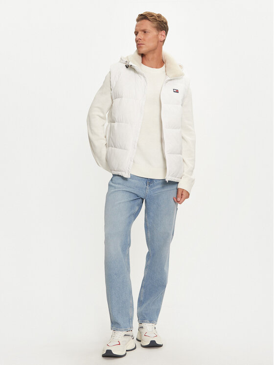 Tommy Jeans Tommy Jeans Weste DM0DM19632 Weiß Regular Fit