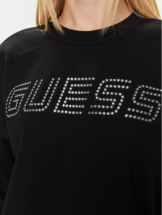 Guess Guess Μπλούζα Skylar V4GQ07 K8802 Μαύρο Relaxed Fit