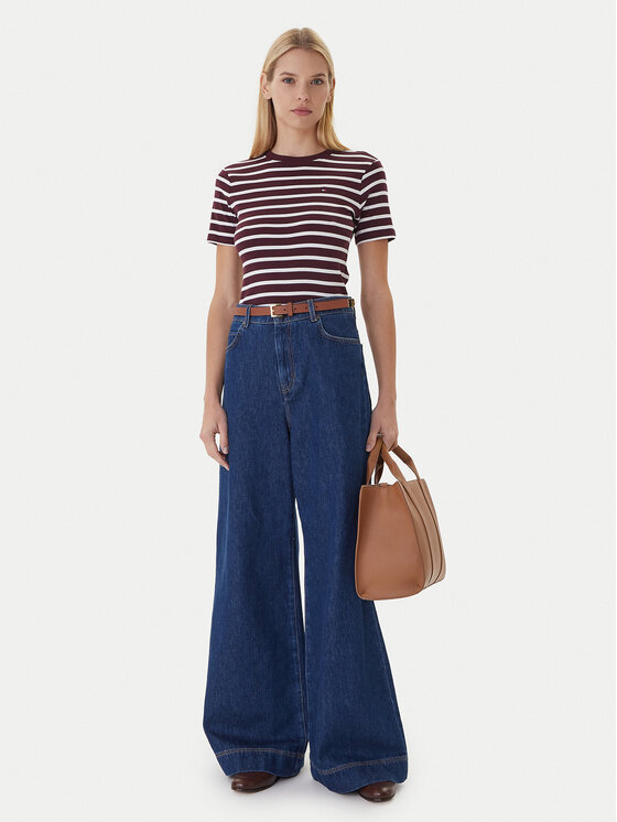 Tommy Hilfiger Tommy Hilfiger Marškinėliai New Cody WW0WW40587 Vyšninė Slim Fit