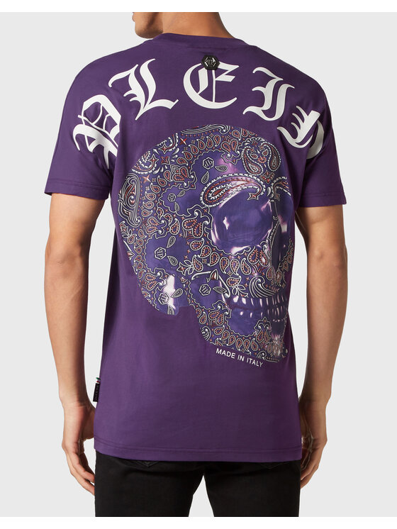 PHILIPP PLEIN PHILIPP PLEIN Tričko 2313 Fialová Regular Fit