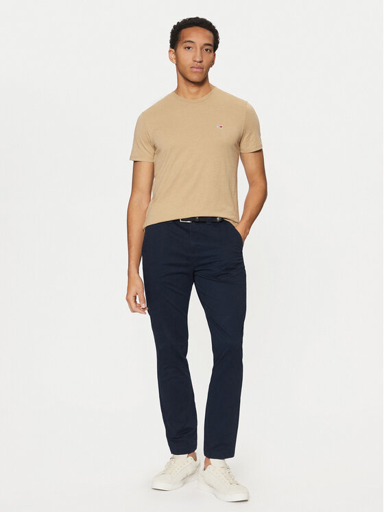 Tommy Jeans Tommy Jeans T-Shirt Jaspe DM0DM20363 Béžová Slim Fit