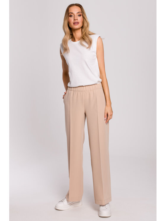 Made of Emotion Made of Emotion Pantaloni da donna M570 Beige