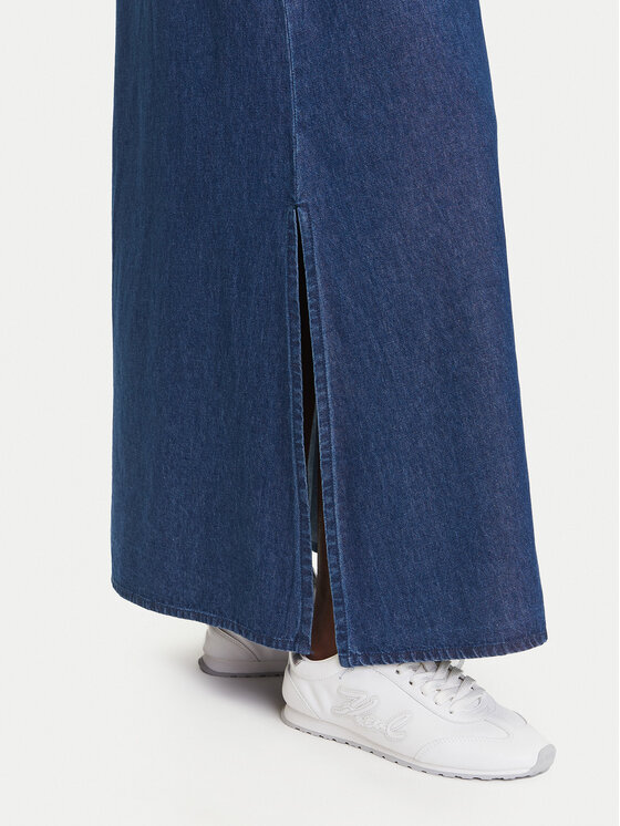 Pieces Pieces Farmer szoknya Tenim 17157939 Sötétkék Regular Fit