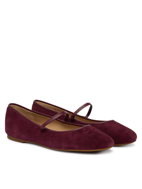 LAUREN RALPH LAUREN LAUREN RALPH LAUREN Balerinke Jayna Mj Fl 802P18425001 Bordo rdeča